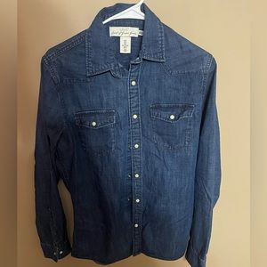 Denim shirt dark wash